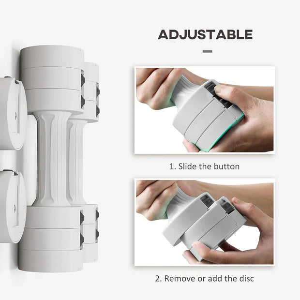 Adjustable device with instructions on how to use it, featuring close-up shots of hands interacting with the device.