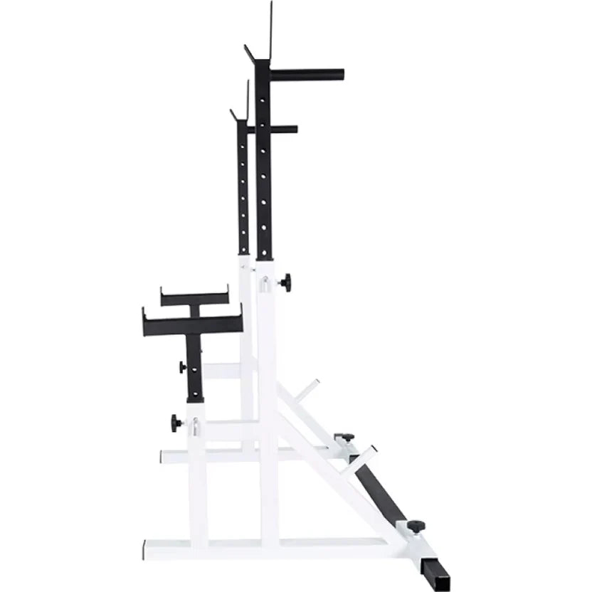 White and black metal frame on a white background