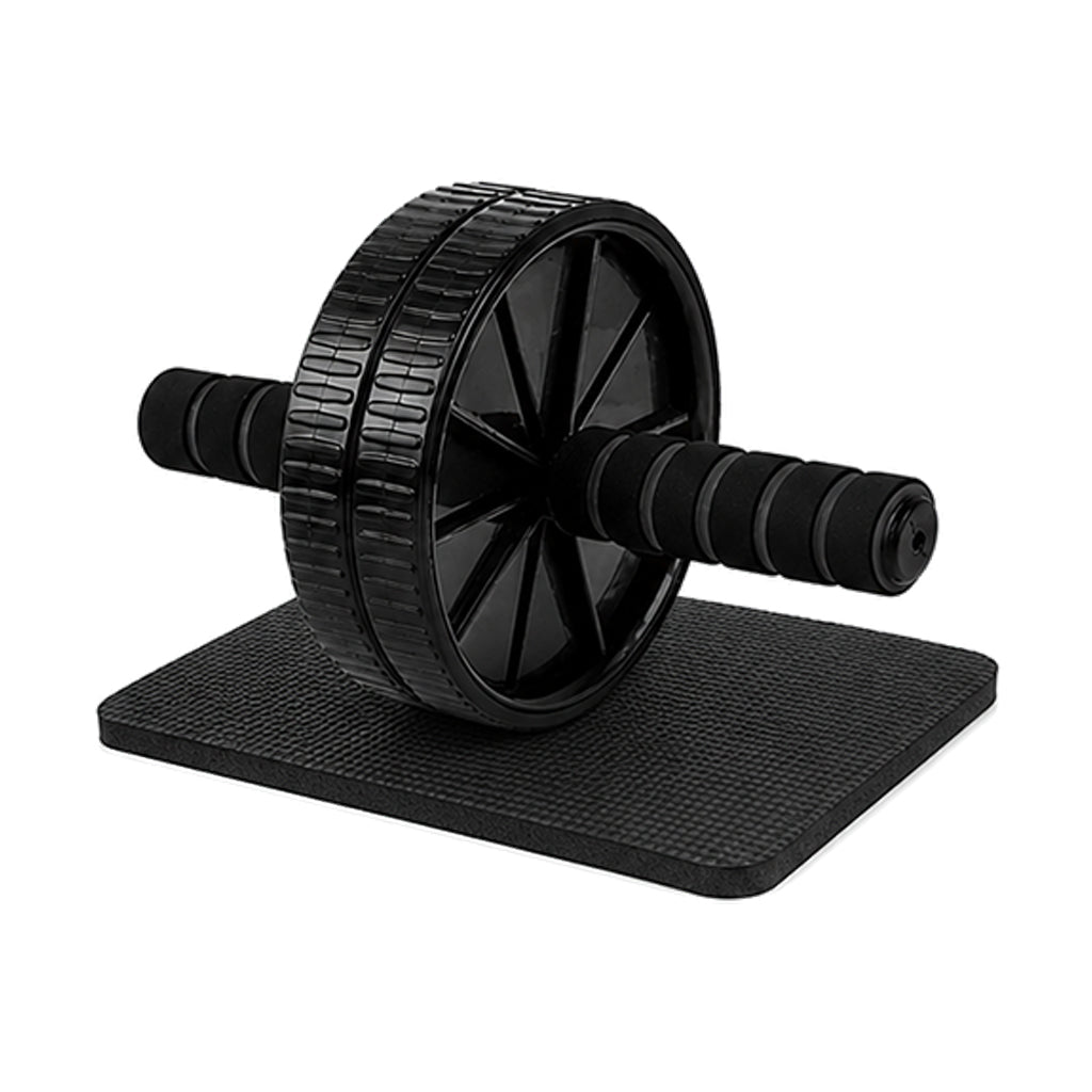 Dual-Wheel Ab Roller with Knee Pad – Stable Core Trainer for Home Workouts, Compact Design for Abs & Strength Training, Ideal for Small Spaces & Gym Setups