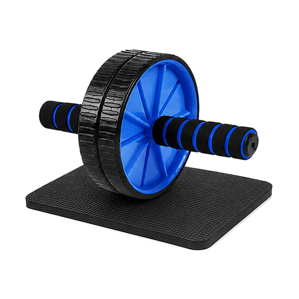 Dual-Wheel Ab Roller with Knee Pad – Stable Core Trainer for Home Workouts, Compact Design for Abs & Strength Training, Ideal for Small Spaces & Gym Setups