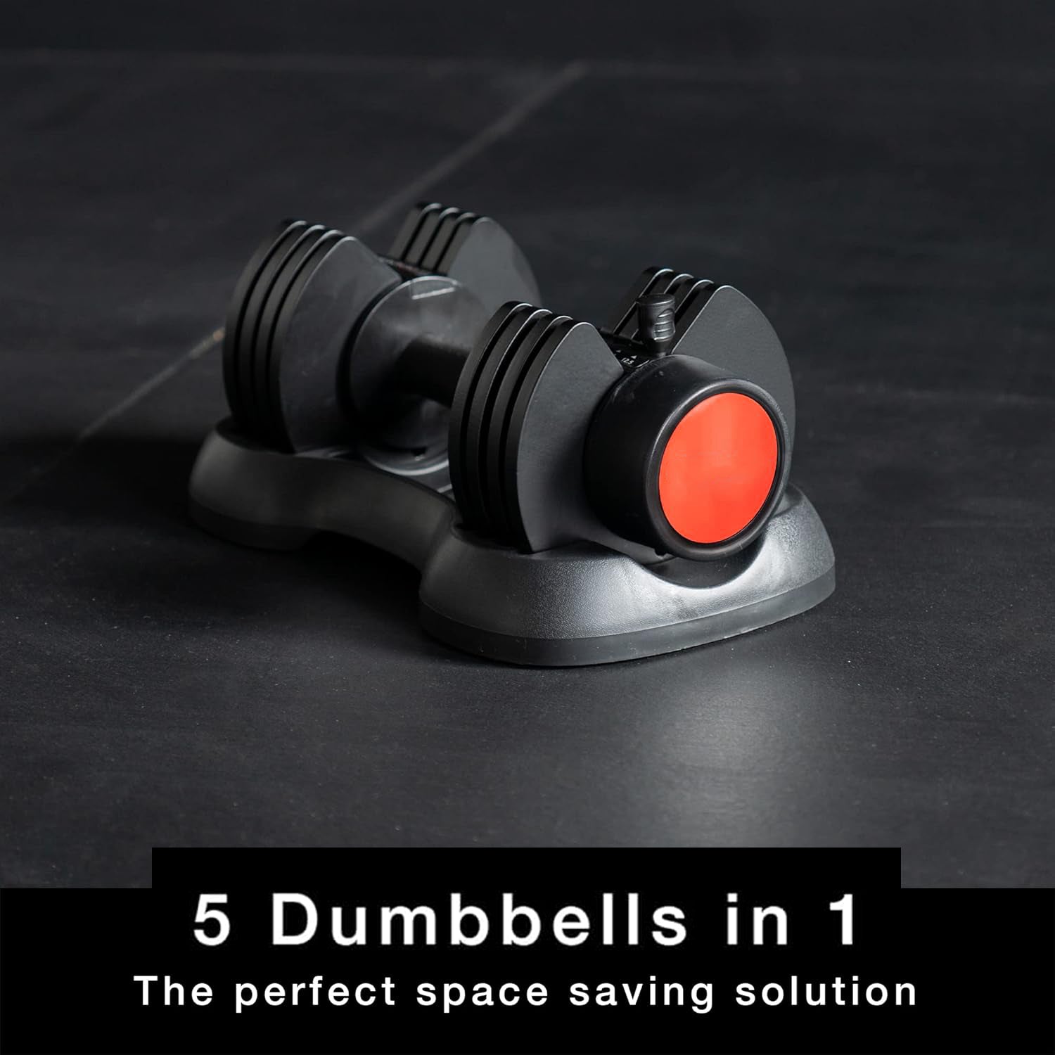 12.5kg Adjustable Dumbbell Pair – 5-in-1 Set with Safety Lock & Quick Dial | Full-Body Strength Training for Home Gym & Compact Spaces