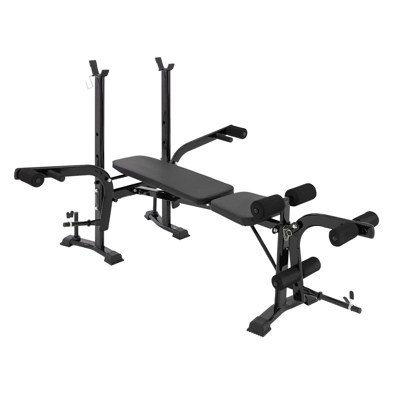 Adjustable All-in-One Weight Bench – Heavy-Duty Steel, Built-In Squat Rack, Full-Body Strength Trainer, Space-Saving Design for Home Gym Setups