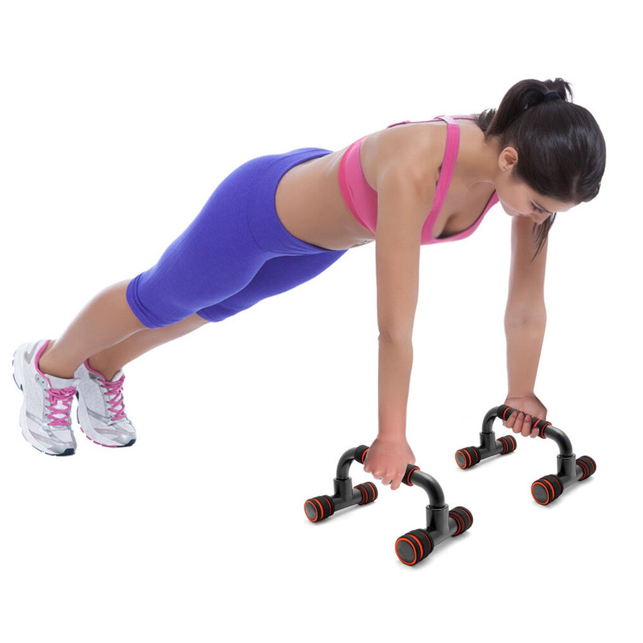 Ergonomic Push-Up Bars with Anti-Slip Handles – Lightweight Solid Frame for Wrist Support & Upper Body Training – Perfect for Home Gym & Portable Workouts