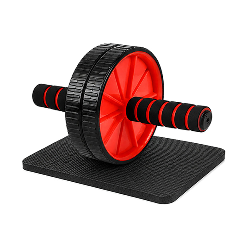 Dual-Wheel Ab Roller with Knee Pad – Stable Core Trainer for Home Workouts, Compact Design for Abs & Strength Training, Ideal for Small Spaces & Gym Setups