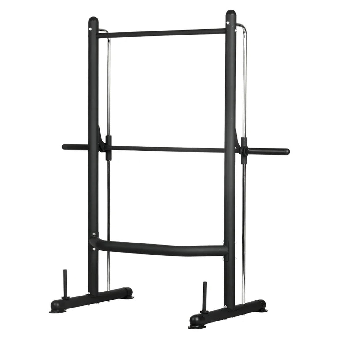 Multi-Function Smith Machine with Pull-Up Bar – Steel Squat Rack for Home Gym, Adjustable Bar Track, Total Body Strength Training Solution