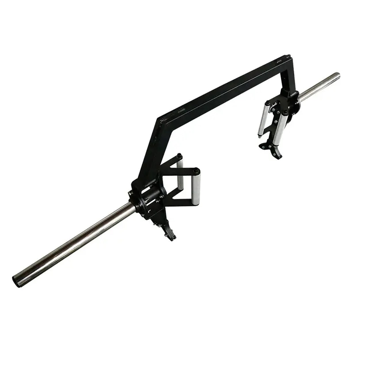 Deluxe 20kg Open Trap Bar with Integrated Deadlift Jack & Spin Sleeves | Open Hex Design for Shrugs & Deadlifts | Fits Olympic & Standard Plates | Home Gym Essential