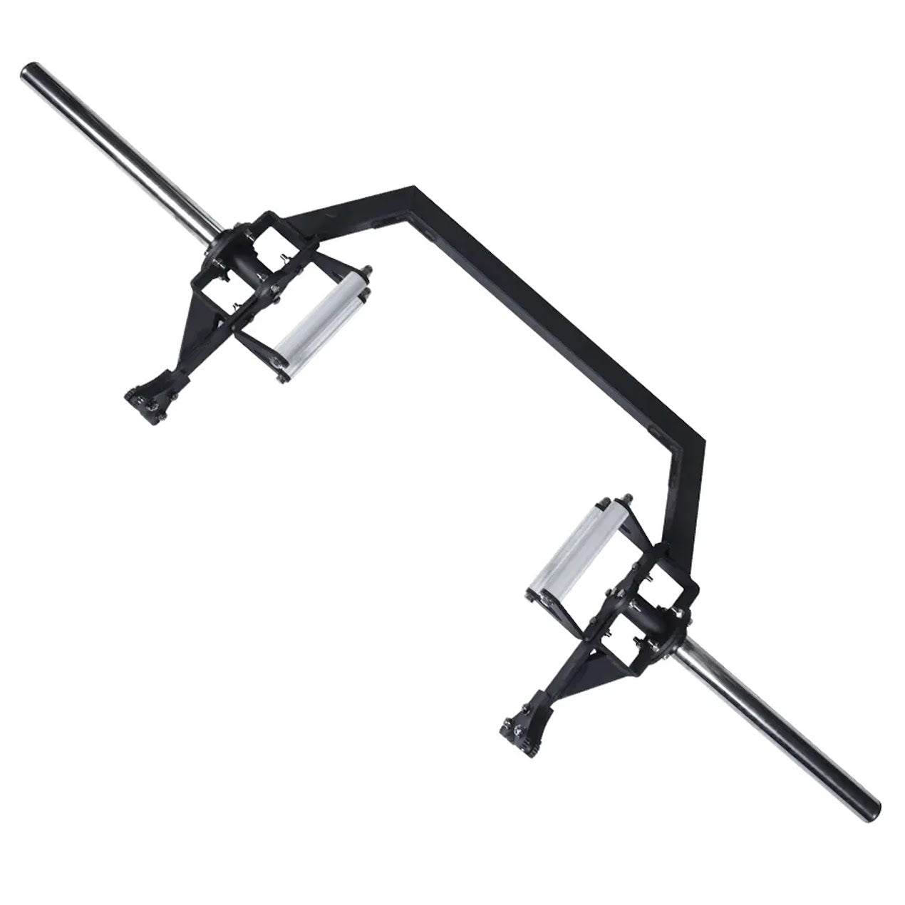 Deluxe 20kg Open Trap Bar with Integrated Deadlift Jack & Spin Sleeves | Open Hex Design for Shrugs & Deadlifts | Fits Olympic & Standard Plates | Home Gym Essential