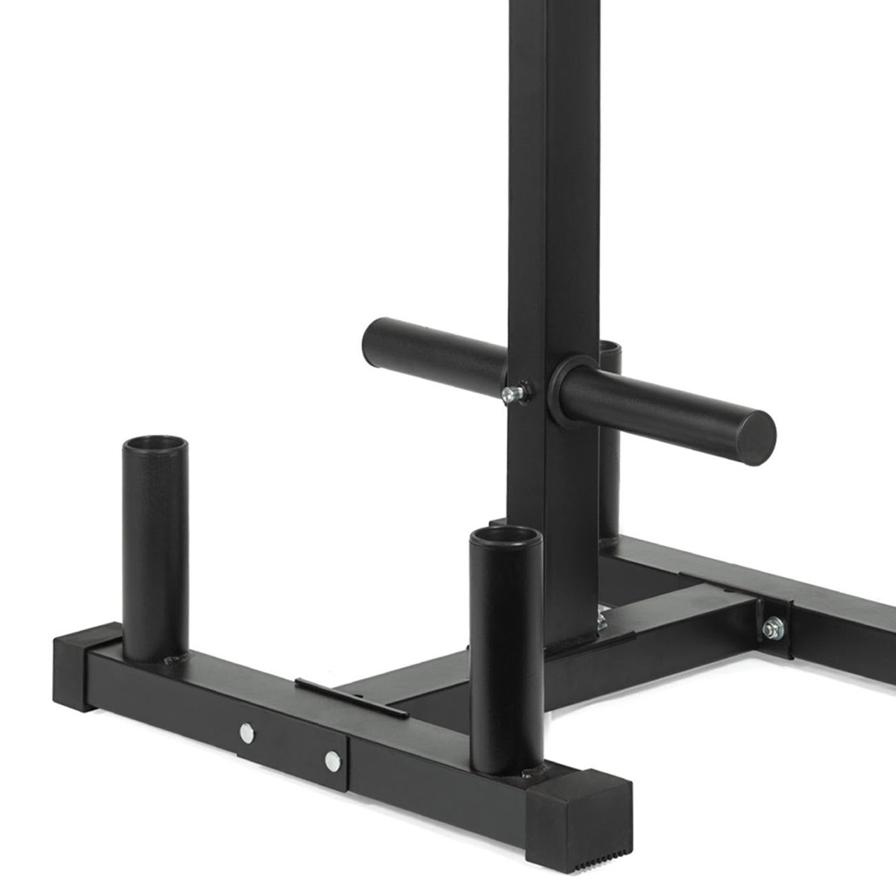 Olympic Weight Plate Tree with Barbell Holder – 3-Tier Steel Rack, 200kg Load, Space-Saving & Scratch-Resistant Design for Compact Home Gym Storage