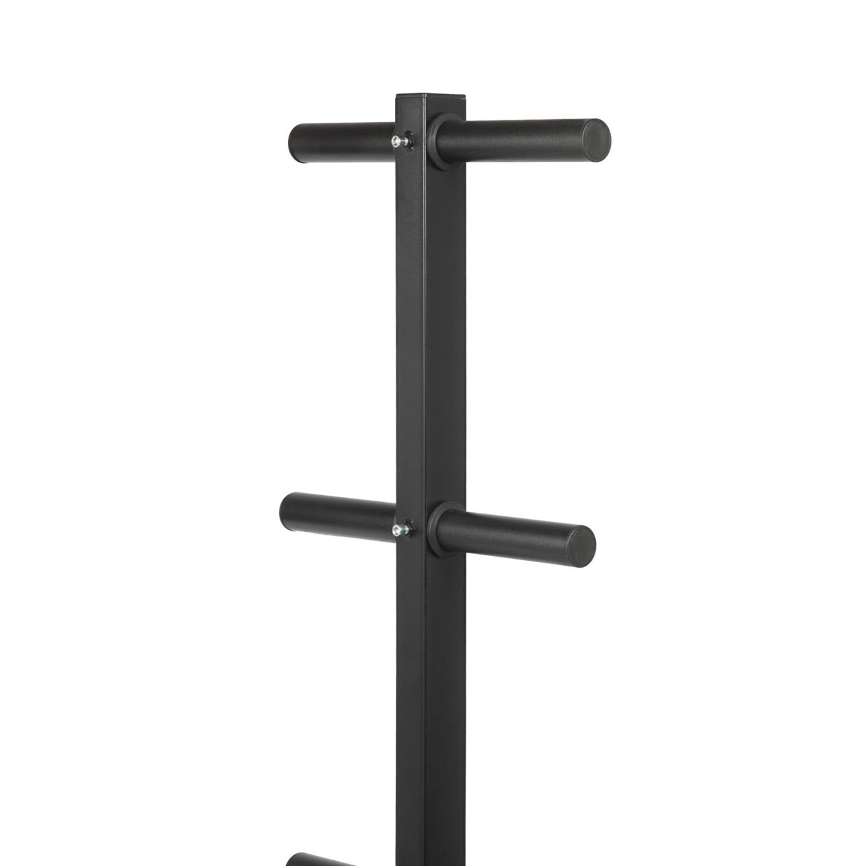 Olympic Weight Plate Tree with Barbell Holder – 3-Tier Steel Rack, 200kg Load, Space-Saving & Scratch-Resistant Design for Compact Home Gym Storage